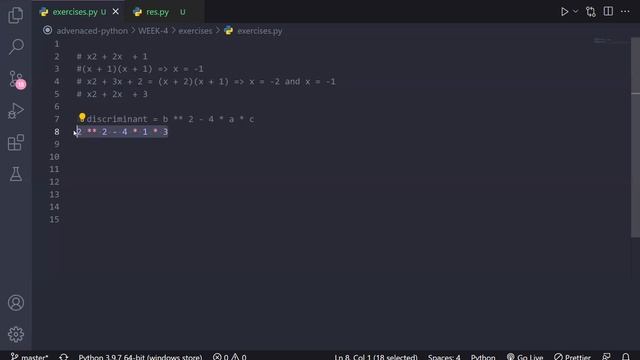 Solving Quadratic Equation using Python смотреть онлайн