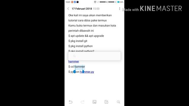 Cara DDoS pake aplikasi termux diandroid смотреть онлайн