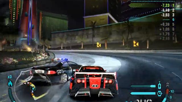NFS Carbon спринты и долбанные копы! смотреть онлайн