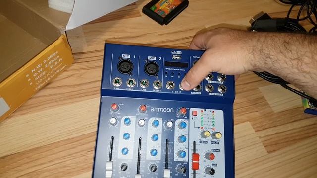 4 channel live mixer обзор/4-х Канальный Аудио Микшер F4 смотреть онлайн