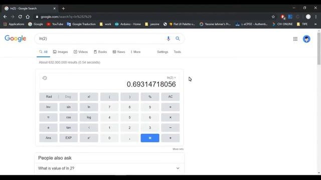 calculating ln(2) using python смотреть онлайн