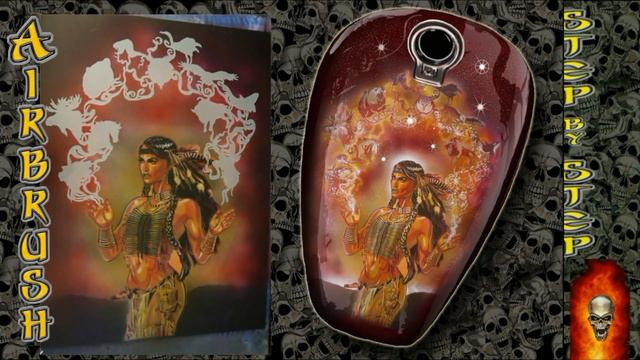 Airbrush by Wow No.841 " Indian Spirit Animals " english commentary смотреть онлайн