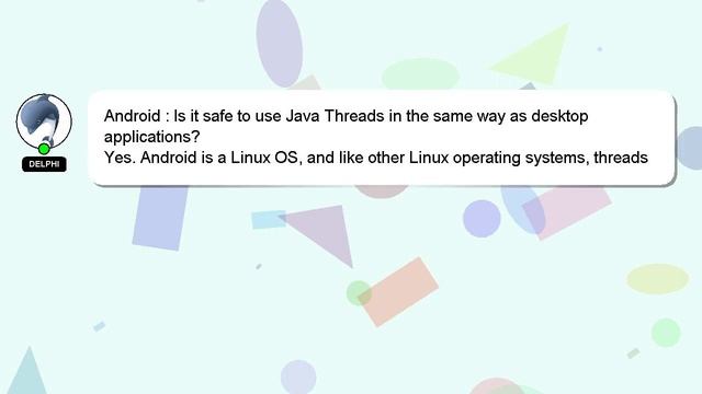 Android : Is it safe to use Java Threads in the same way as desktop applications? смотреть онлайн