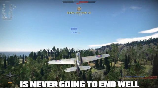 War Thunder Hawker Hurricane Mk1 L Realistic Gameplay (Keeping the Skies Clear ) смотреть онлайн