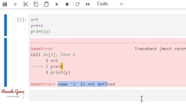 How to Fix 'NameError: name ‘z’ is not defined' in Python смотреть онлайн