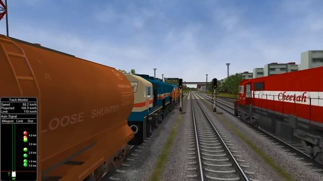 LOCO FAILED Of Python Freight Train || Rescue By TWIN GY WDM3D || MSTS Open Rails || INDIAN RAILWAY смотреть онлайн
