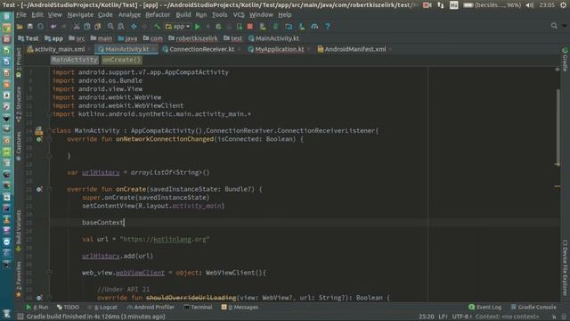 Android Kotlin Usage - WebView Handle Internet Connection With Broadcast Receiver смотреть онлайн