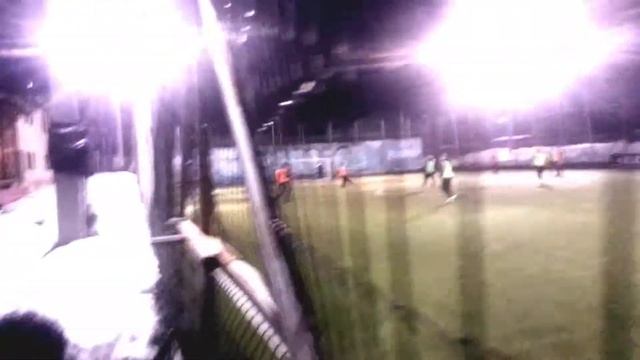 Футбольное поле в посёлке Беляниново 60х30 метров. 10 марта 2016, температура воздуха +5 градусов смотреть онлайн