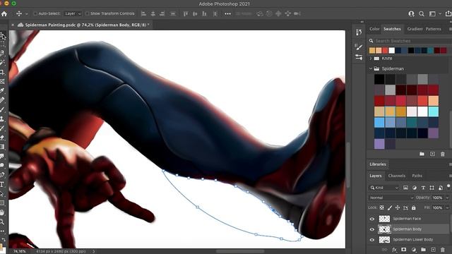 Spiderman Digital Painting - Photoshop Speedpaint