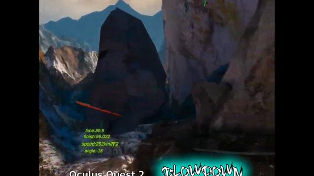 VR Wingsuit Simulator! BLOWDOWN for the Oculus Quest 1 & 2 SideQuest #Shorts Skydiving смотреть онлайн