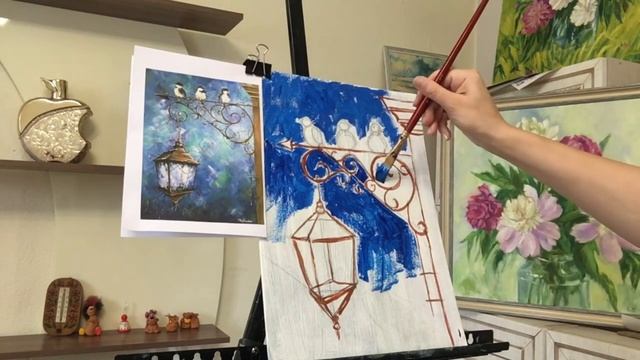 Зимний мотив. Мастер - класс. смотреть онлайн