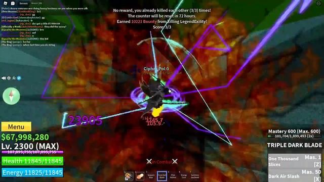 『True Triple Yoru *Admin Sword*』Bounty Hunt l Roblox | Blox fruits update 17 | 25M | смотреть онлайн
