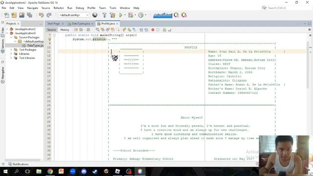 Java 02: Display Data in Console (Testing) смотреть онлайн