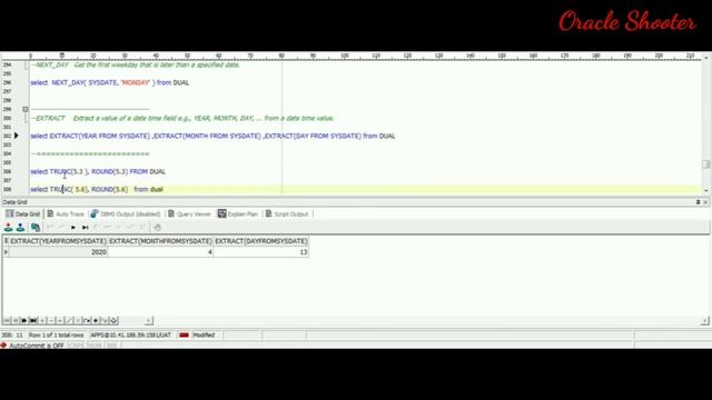 SQL date type single row functions in oracle with Example смотреть онлайн