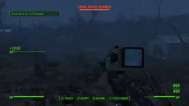 Fallout 4: Showing off sniper and MacCready's perk (VERY OLD!) смотреть онлайн