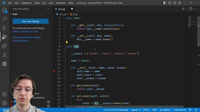 Дескрипторы в Python - максимальная инкапсуляция смотреть онлайн