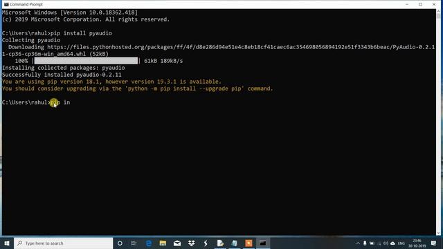 How to solve error pip is not recognized and installation module gtts, pyttsx3,pyaudio, playsound. смотреть онлайн