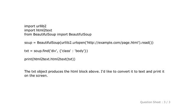 PYTHON : Converting html to text with Python смотреть онлайн