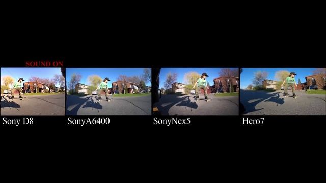 Gopro Hero7 vs Sony Nex5N vs Sony A6400 vs Sony Digital8 смотреть онлайн