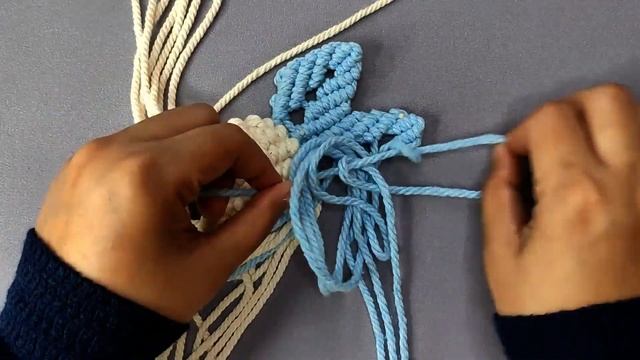 DIY Macrame Flower Curtain Tie Back | Macrame Curtain Belt Tutorial смотреть онлайн