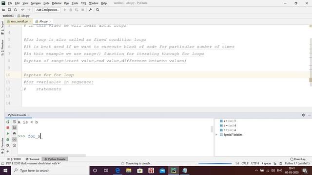 #22 Python Tutorials From Scratch | For loop смотреть онлайн