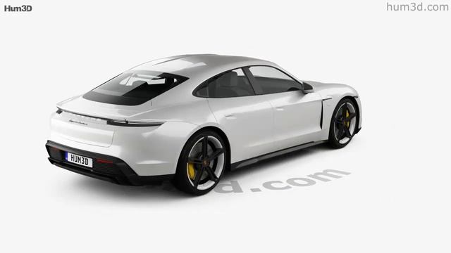 Porsche Taycan Turbo S 2020 3D model by Hum3D.com смотреть онлайн
