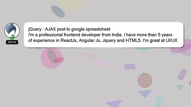 jQuery : AJAX post to google spreadsheet смотреть онлайн
