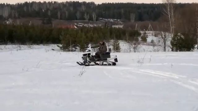 Самодельный снегоход 