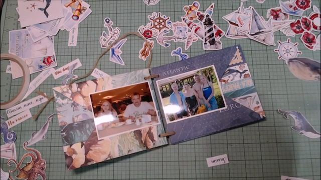Мастер-класс морской мини альбом/пример оформления/DIY смотреть онлайн