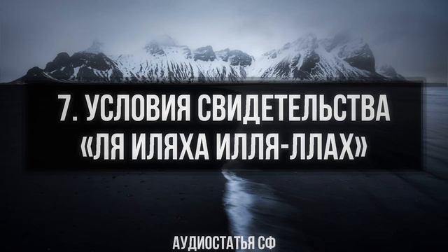 7. Аудиостатья СФ. Условия свидетельства 