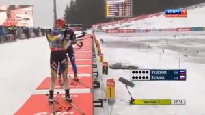 Биатлон Кубок Мира 2013-2014 Этап 10  Гонка Преследования Женщины 22.03.2014  Холменколлен Норвегия