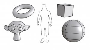 Как сделать обводку объектов в Blender