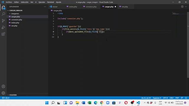 CARGAR IMAGEN A BASE DE DATOS PHP Y MYSQLI Y MOSTRAR EN PANTALLA 100% FUNCIONAL смотреть онлайн