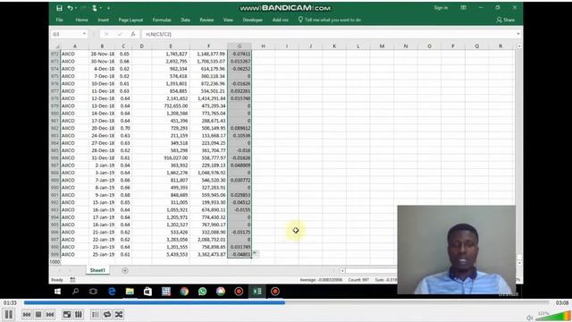 CALCULATING RETURN IN EXCEL online video смотреть онлайн