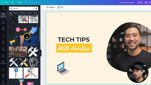 How To Make an Animated YouTube Intro Free In Canva // Intro Video For YouTube Channel смотреть онлайн