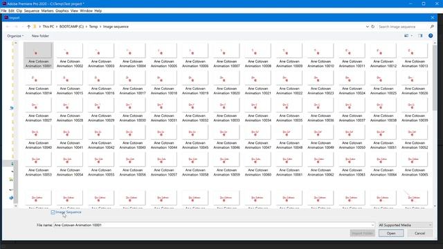 Import image sequence into Adobe Premiere as a clip | Premiere Pro Tutorial смотреть онлайн