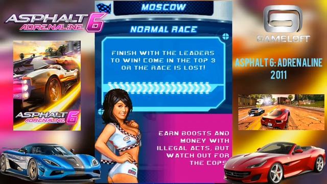 Asphalt 6: Adrenaline (2011) Java Game Play on android смотреть онлайн