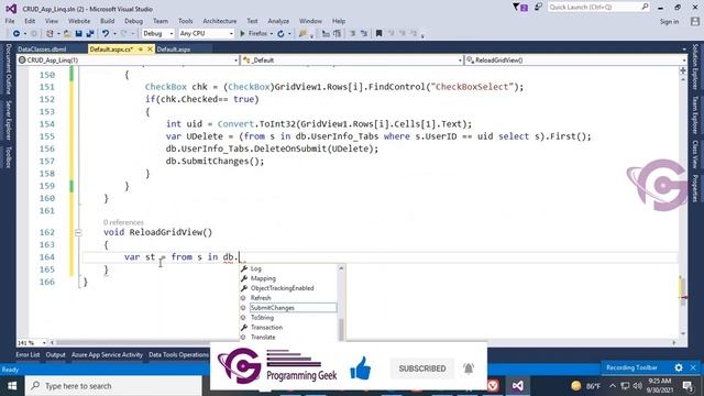 How To Delete Multiple Selected Rows from GridView in Asp.Net C# Using Linq SQL смотреть онлайн