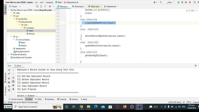 Employee's Record System Using Text File in Java смотреть онлайн