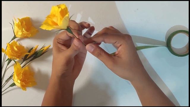 Beautiful Crepe Paper Flower | Flower making | DIY смотреть онлайн