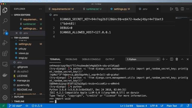 32 - Prepare Django for DigitalOcean App Platform - Python & Django 3.2 Tutorial Series смотреть онлайн