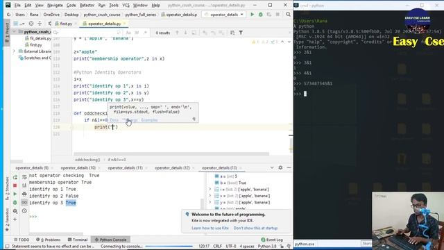 10.Python Bangla Tutorial | checking odd or even number using bitwise operator. смотреть онлайн