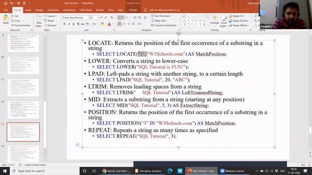 SQL String Functions Concat and Format смотреть онлайн