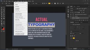 Создание и редактирование текста Часть 2.  Видеоуроки Photoshop.