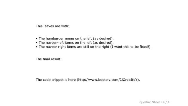 HTML : Bootstrap 3 Navbar Collapse menu at Left for left and right navbar items смотреть онлайн