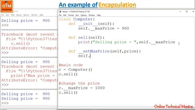 Encapsulation in Python смотреть онлайн