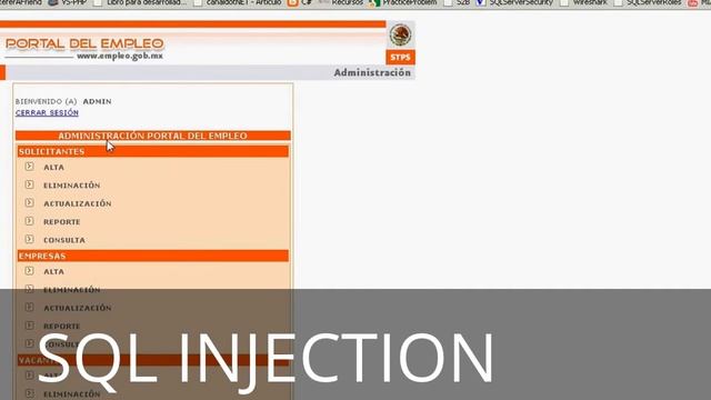 Inyección SQL - ejemplo real. SQL injection - real example смотреть онлайн