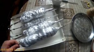 Картошка на мангале  с салом , рецепт на шампурах