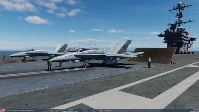 DCS World F/A-18C Взлёт парой смотреть онлайн