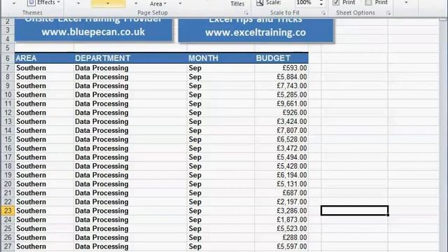 Repeat Column Headings for Each Printed Page in Excel смотреть онлайн
